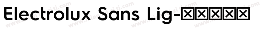 Electrolux Sans Lig字体转换